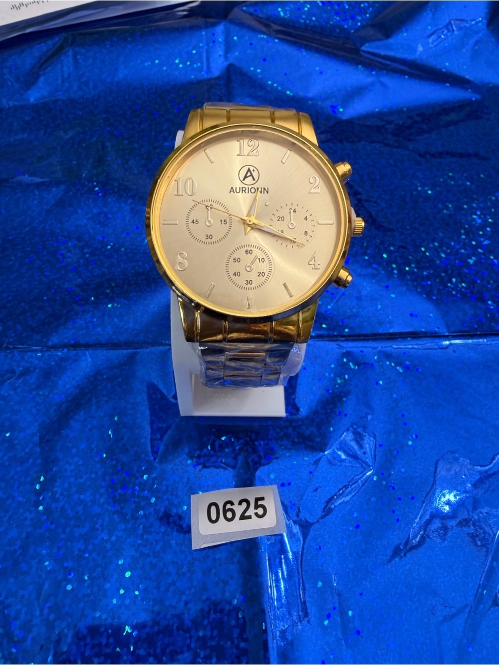 Aurionn Men's Gold Stainless Steel Dress Watch